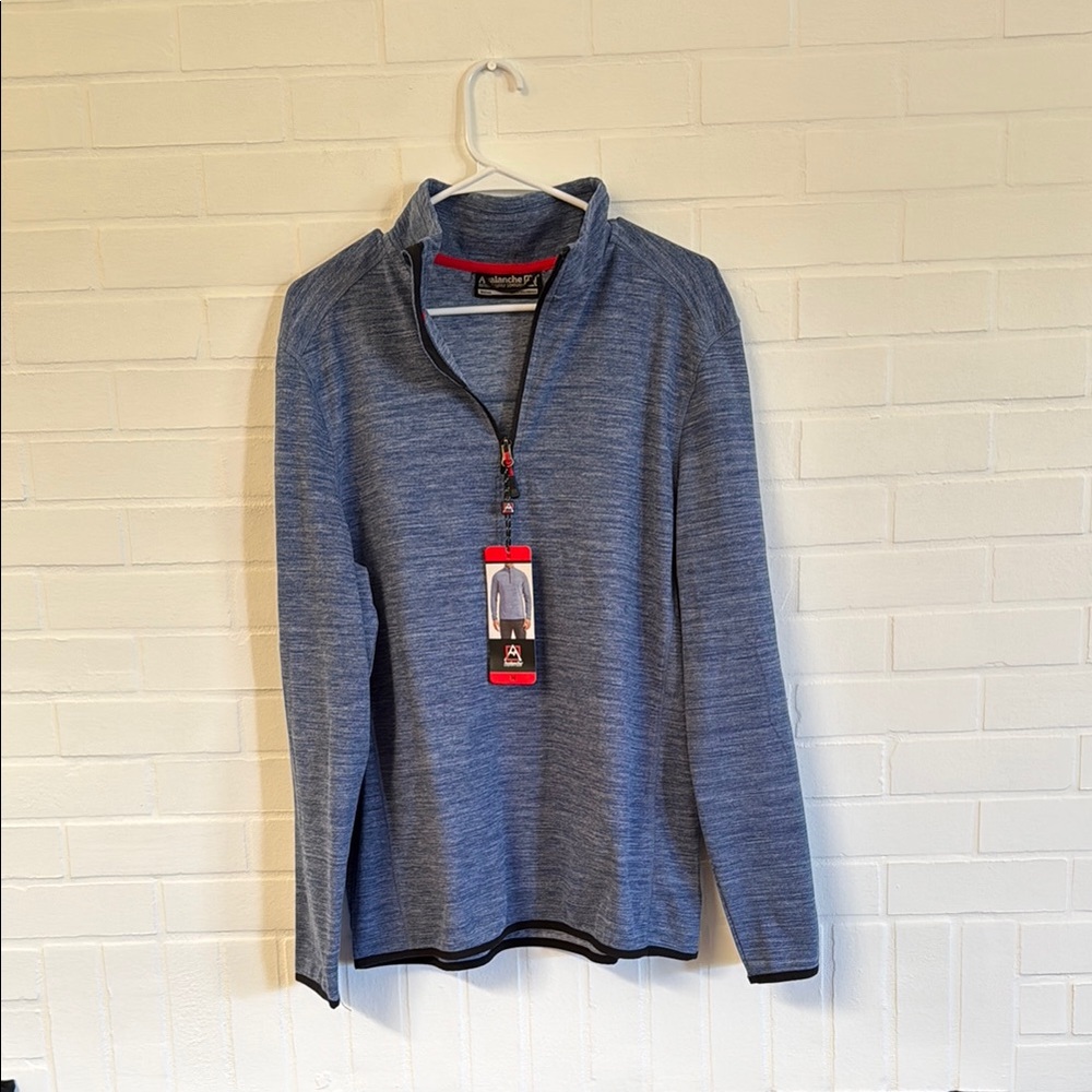 NWT Avalanche Blue Quarter-Zip Pullover